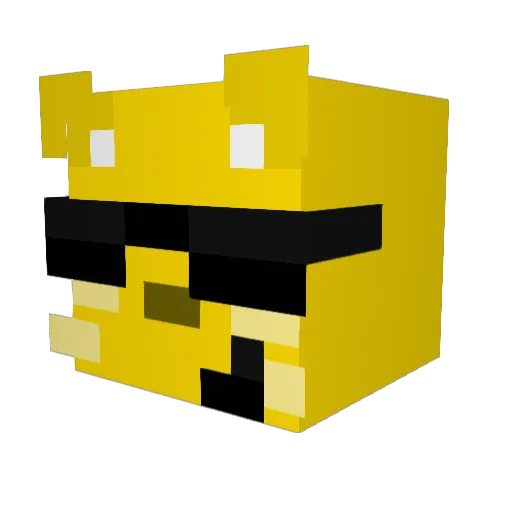 RealSeasonz Minecraft avatar head, 3D render