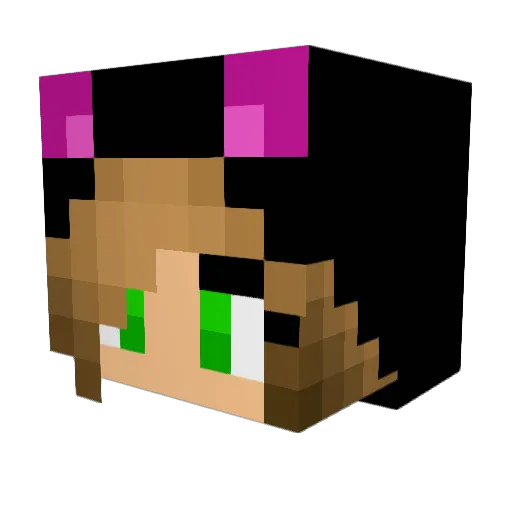 RealShivvers Minecraft avatar head, 3D render