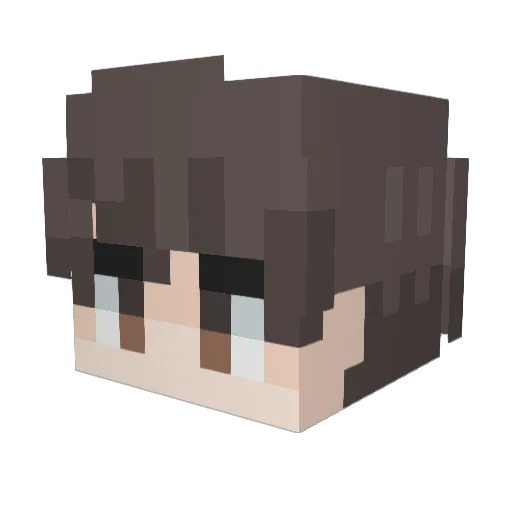 RealShottz Minecraft avatar head, 3D render
