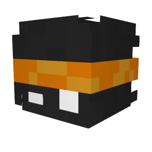 RealSkyTron Minecraft avatar head, 3D render