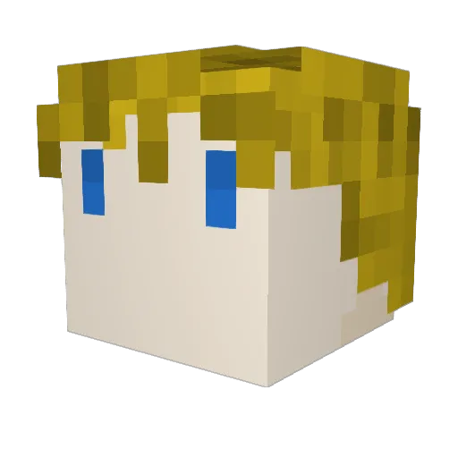 RealSleapy Minecraft avatar head, 3D render