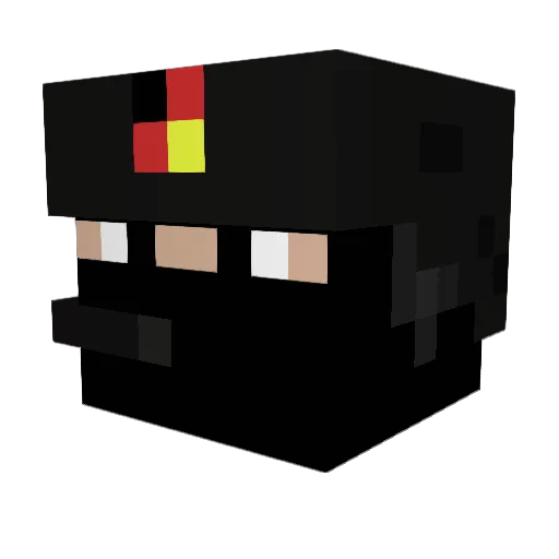 RealSteffen Minecraft avatar head, 3D render