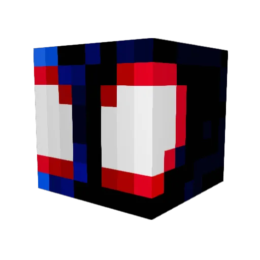 RealTSW Minecraft avatar head, 3D render