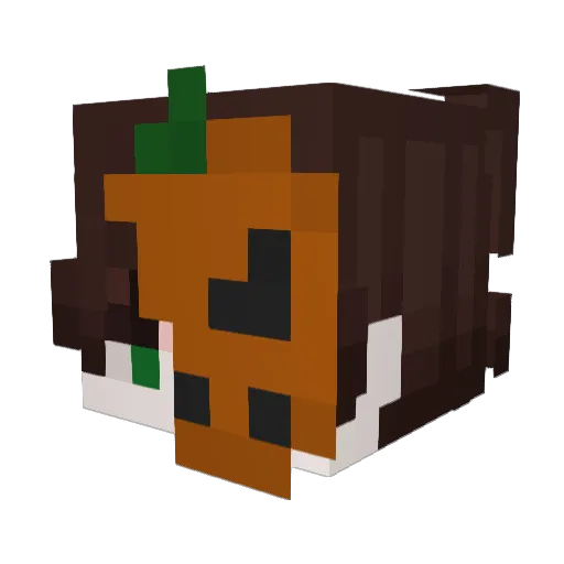RealTata Minecraft avatar head, 3D render