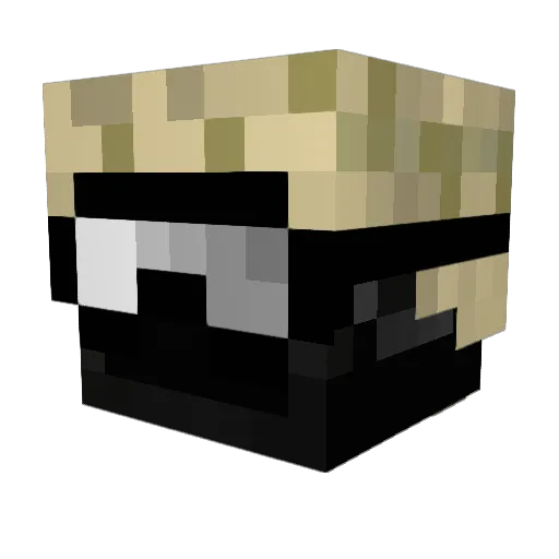 RealTaxiRacc Minecraft avatar head, 3D render