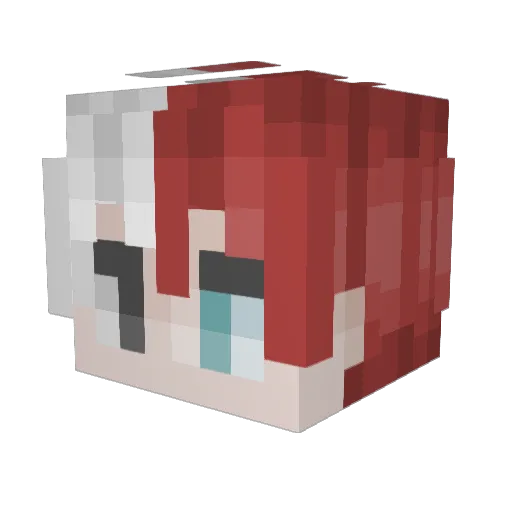 RealThe3D Minecraft avatar head, 3D render