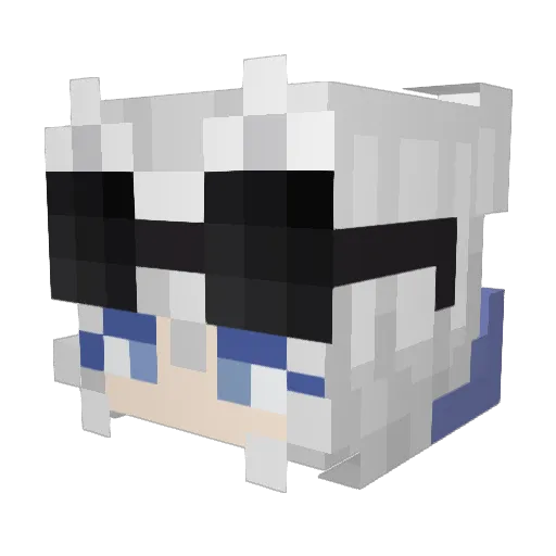 RealTheSecond Minecraft avatar head, 3D render