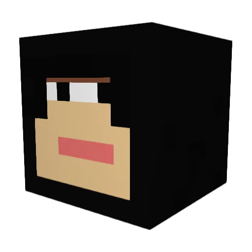 RealTitanMaster Minecraft avatar head, 3D render