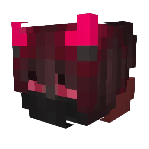 RealTok Minecraft avatar head, 3D render