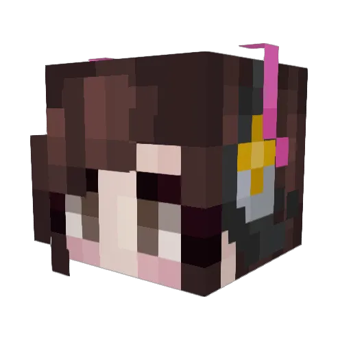 RealTomGilbert Minecraft avatar head, 3D render