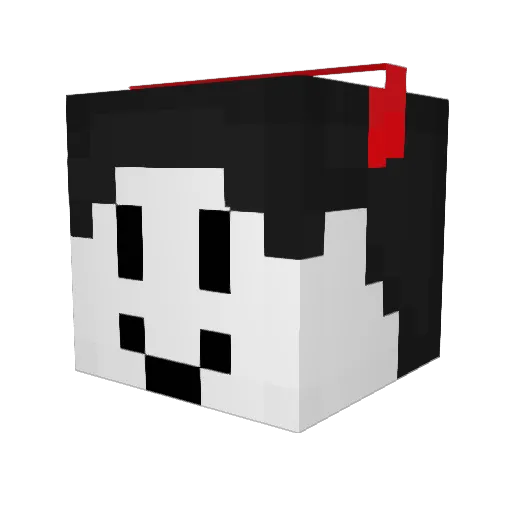 RealToony Minecraft avatar head, 3D render