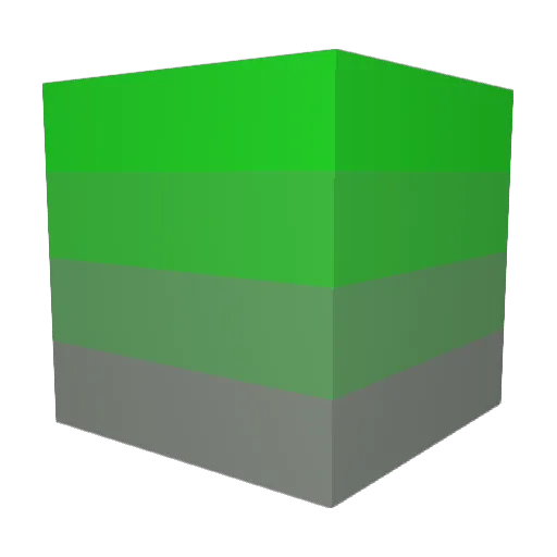 RealTopTen Minecraft avatar head, 3D render