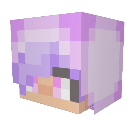 RealUnikorn Minecraft avatar head, 3D render