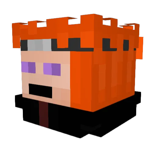 RealUnlucky1775 Minecraft avatar head, 3D render