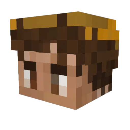 RealVanishing Minecraft avatar head, 3D render