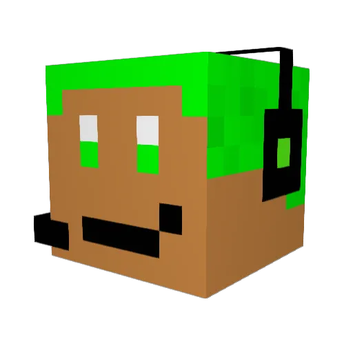 RealWatch1_YT Minecraft avatar head, 3D render
