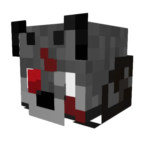 RealWolfyyy Minecraft avatar head, 3D render