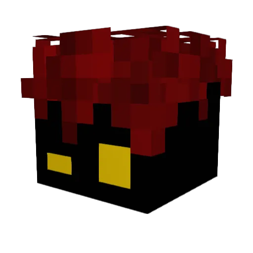 RealYqms Minecraft avatar head, 3D render