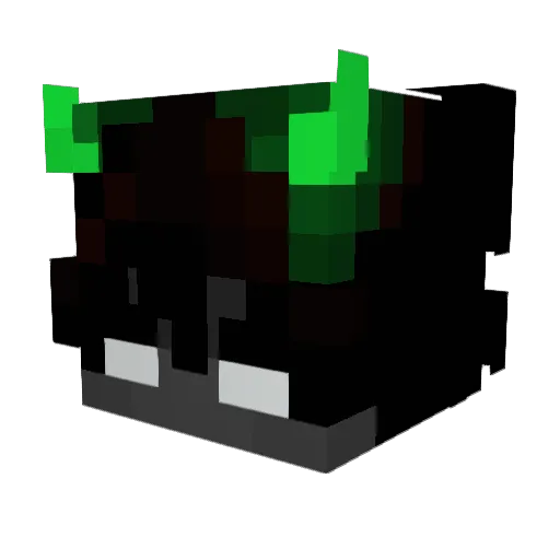 RealZinLear Minecraft avatar head, 3D render