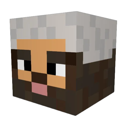 Real_Clavicular Minecraft avatar head, 3D render