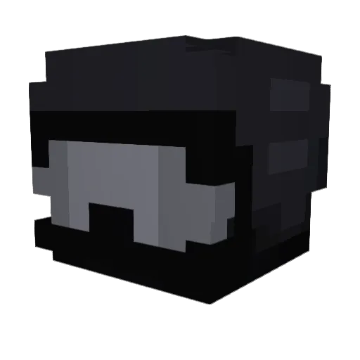 Real_Cubik Minecraft avatar head, 3D render