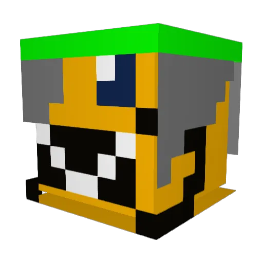 Real_Deadman Minecraft avatar head, 3D render