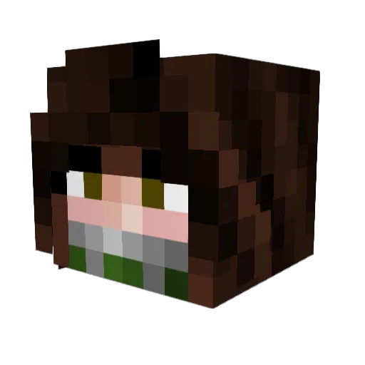 Real_Hectopascal Minecraft avatar head, 3D render