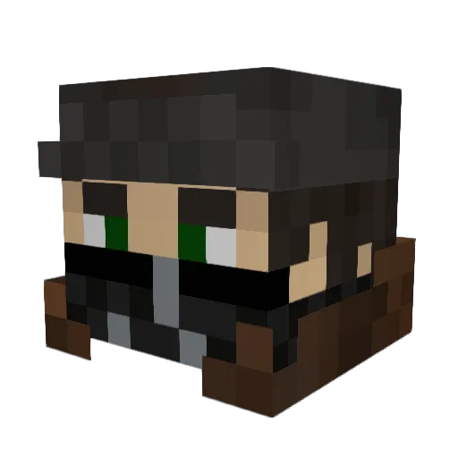 Real_Mager Minecraft avatar head, 3D render