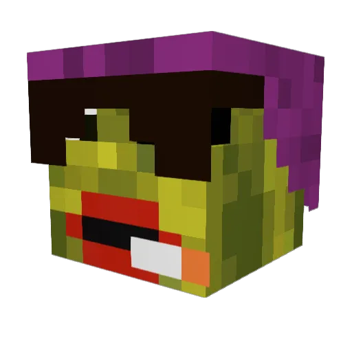 Real_Mind_Goblin Minecraft avatar head, 3D render