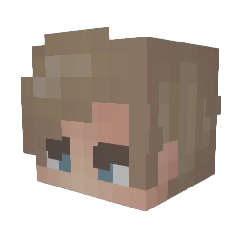 Real_PotatoKing Minecraft avatar head, 3D render