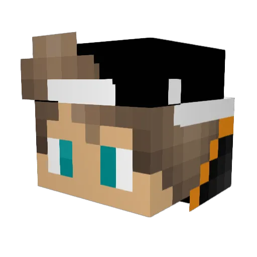 Real_Stike Minecraft avatar head, 3D render