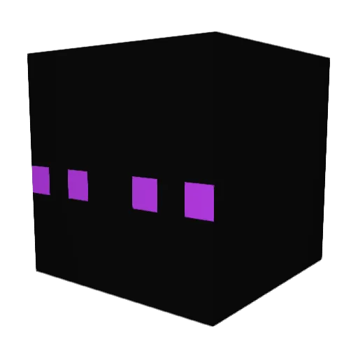 Real_The_End Minecraft avatar head, 3D render