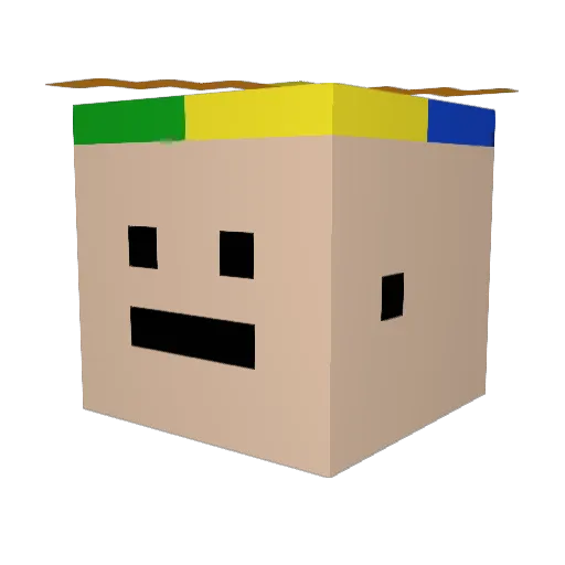 Real_ZaKk0 Minecraft avatar head, 3D render