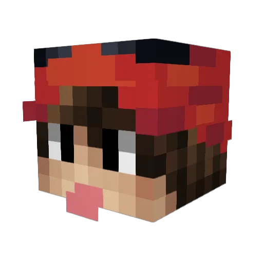 Real__JKM Minecraft avatar head, 3D render