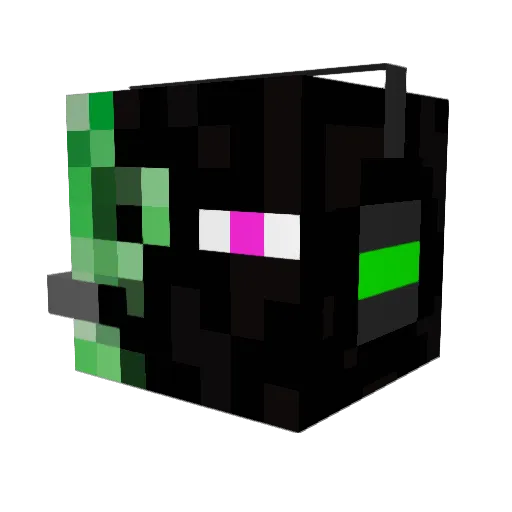 Real_ecgaming_30 Minecraft avatar head, 3D render