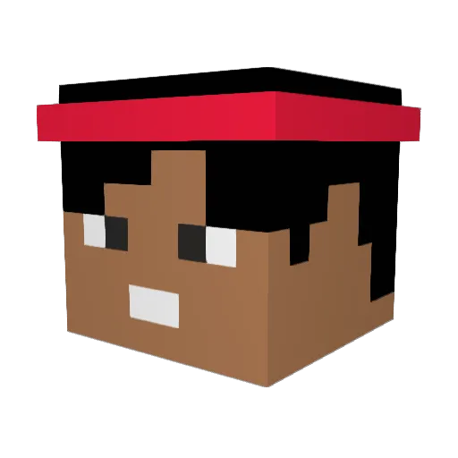 Realbio1 Minecraft avatar head, 3D render