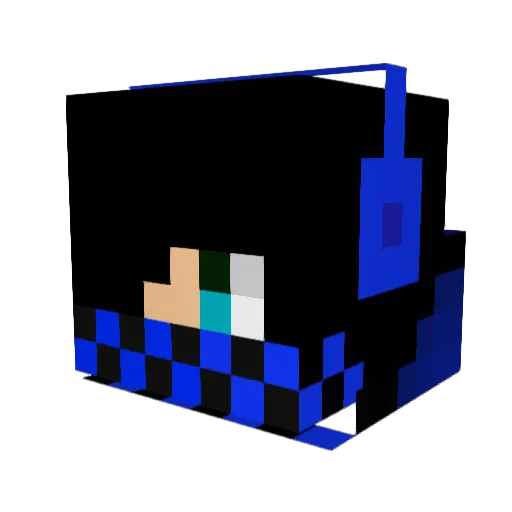 Realer2 Minecraft avatar head, 3D render