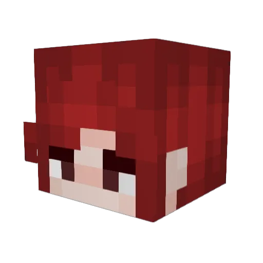 RealexTea Minecraft avatar head, 3D render