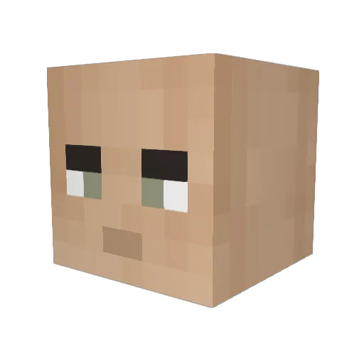 Realfaisal1 Minecraft avatar head, 3D render