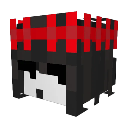 RealgarMC Minecraft avatar head, 3D render