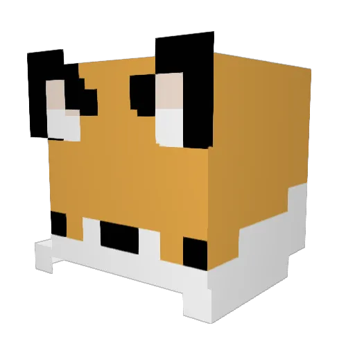 Realicee Minecraft avatar head, 3D render