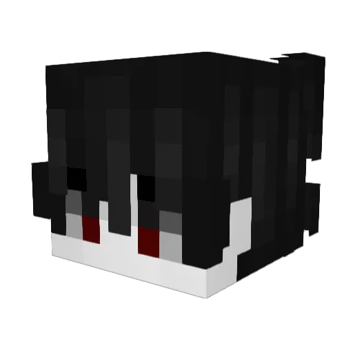 Realitywu Minecraft avatar head, 3D render