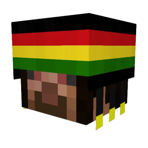 RealizeHD_jan Minecraft avatar head, 3D render