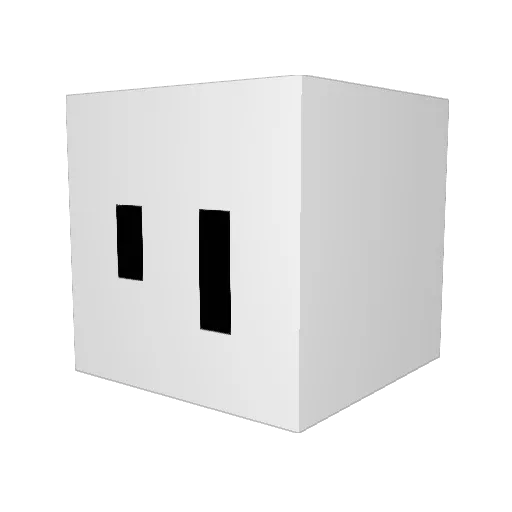 Reall_hi Minecraft avatar head, 3D render