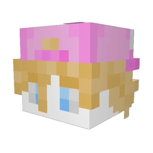 Reallkairox Minecraft avatar head, 3D render