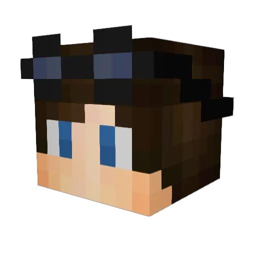 ReallyConar Minecraft avatar head, 3D render