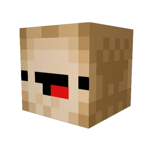 ReallyCoolToast Minecraft avatar head, 3D render
