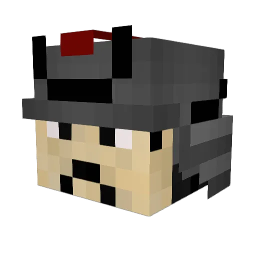 ReallyFunnyDude5 Minecraft avatar head, 3D render