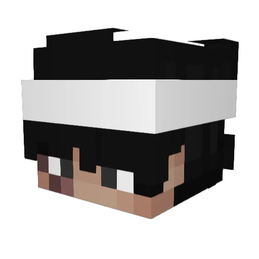 ReallyMazZ Minecraft avatar head, 3D render