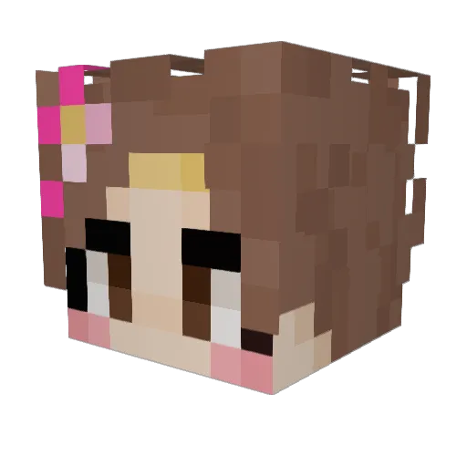 ReallyMiracle Minecraft avatar head, 3D render